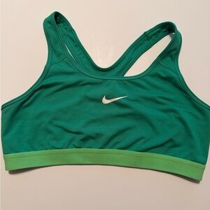 Nike Women's Emerald and Lime Sports Bra